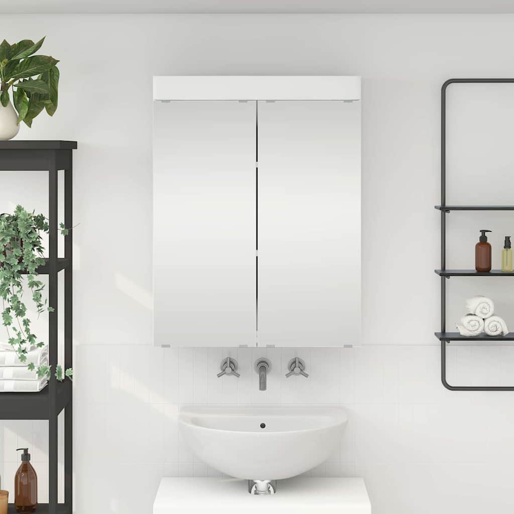 Bathroom TULUM 60 x 16.5 x 78 cm Mirror Cabinet White