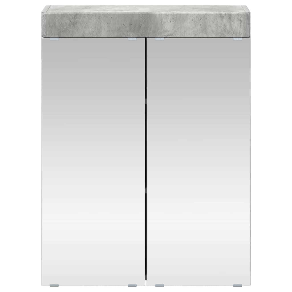 Bathroom TULUM 60 x 16.5 x 78 cm Mirror Cabinet Concrete grey