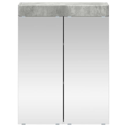 Bathroom TULUM 60 x 16.5 x 78 cm Mirror Cabinet Concrete grey