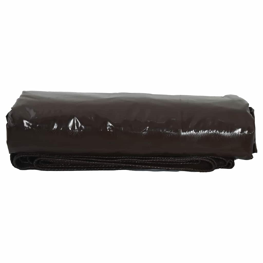 vidaXL Tarpaulin 650g / m² Brown 6 x 8 m Canvas with PVC Coating 3