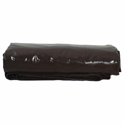 vidaXL Tarpaulin 650g / m² Brown 6 x 8 m Canvas with PVC Coating 3
