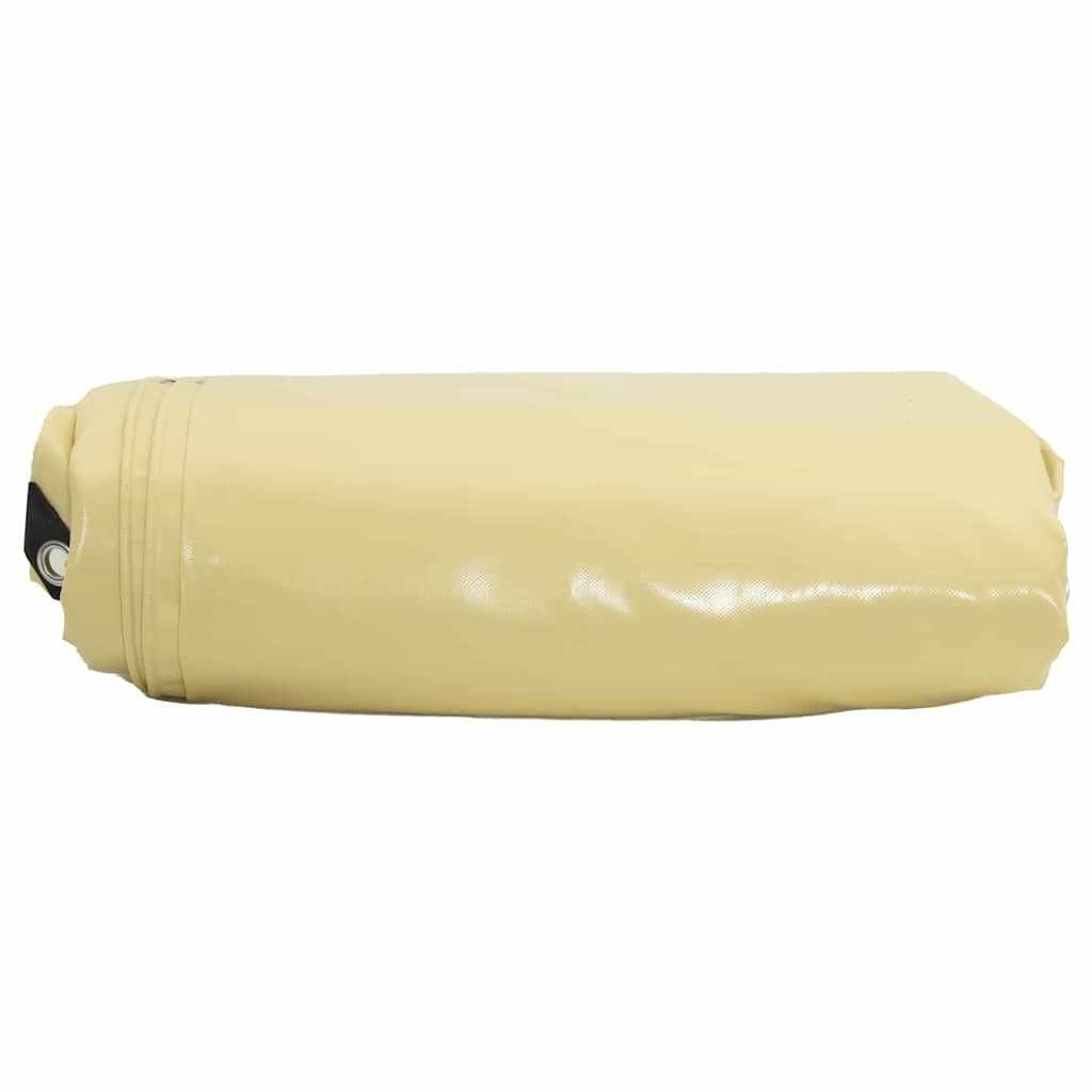 vidaXL Tarpaulin 650g / m² Beige 6 x 8 m Canvas with PVC Coating 3