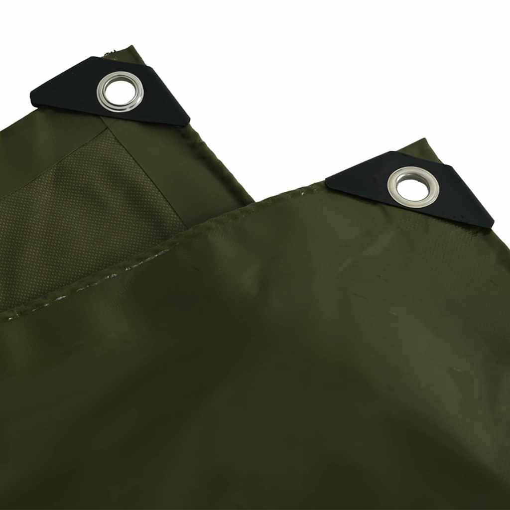 vidaXL Tarpaulin 650g / m² Olive Green 6 x 8 m Canvas with PVC Coating 5