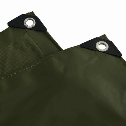 vidaXL Tarpaulin 650g / m² Olive Green 6 x 8 m Canvas with PVC Coating 5