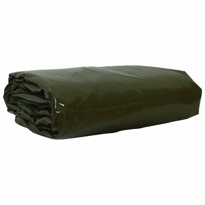 vidaXL Tarpaulin 650g / m² Olive Green 6 x 8 m Canvas with PVC Coating 1