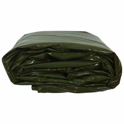 vidaXL Tarpaulin 650g / m² Olive Green 6 x 8 m Canvas with PVC Coating 4