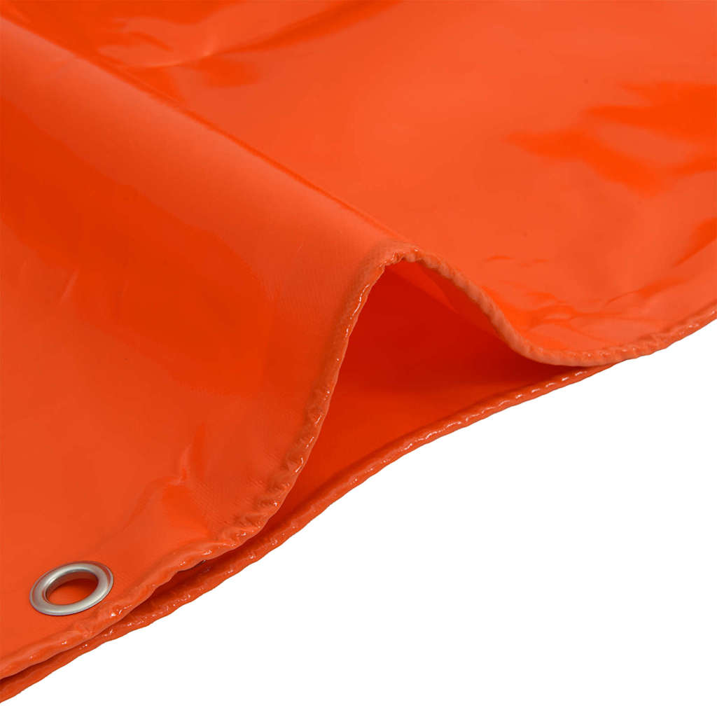 vidaXL Tarpaulin 650g / m² Orange 6 x 8 m Canvas with PVC Coating 6
