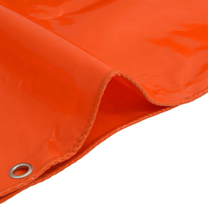 vidaXL Tarpaulin 650g / m² Orange 6 x 8 m Canvas with PVC Coating 6