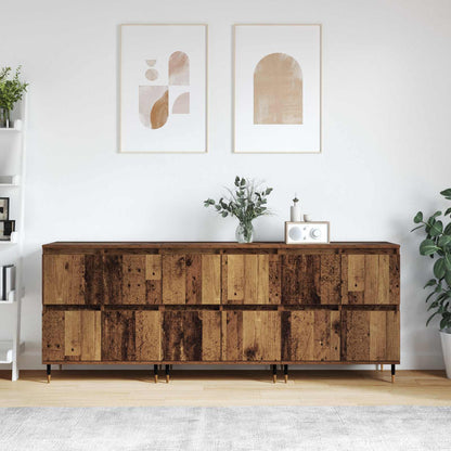 Sideboards Engineered Wood 3 pcs Old wood