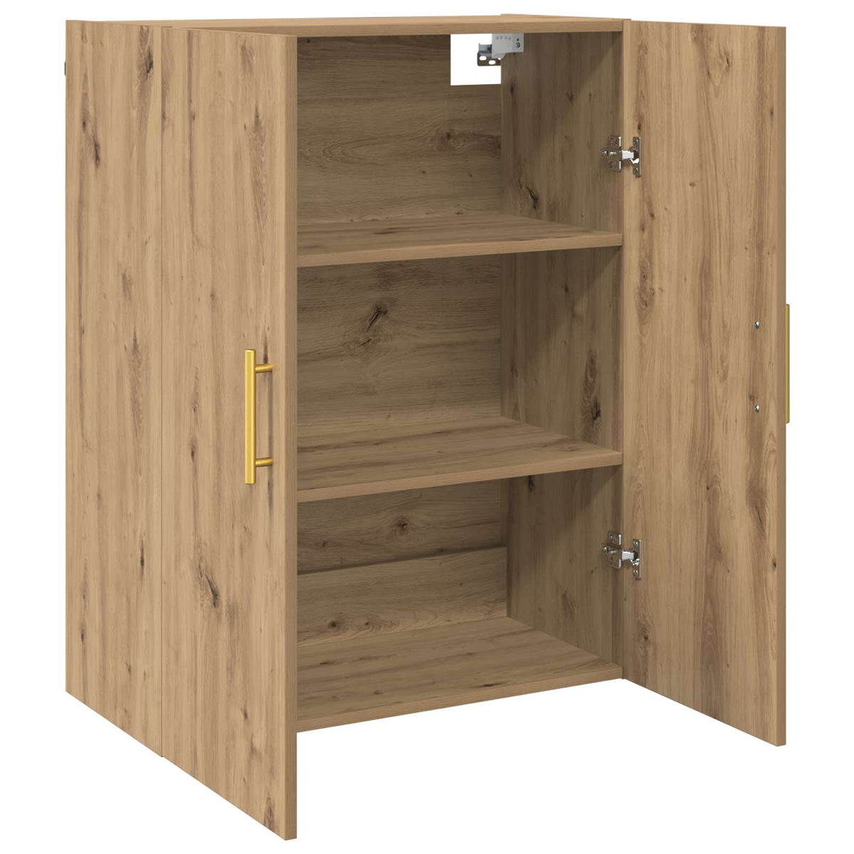 Wall Mounted Cabinets 2 pcs 69.5x34x90 cm Tube Gold Artisan oak