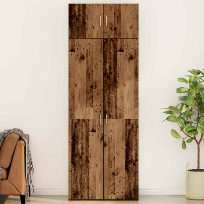 vidaXL Storage Cabinet 2 pcs Old Wood 80 x 42.5 x 225 cm 1