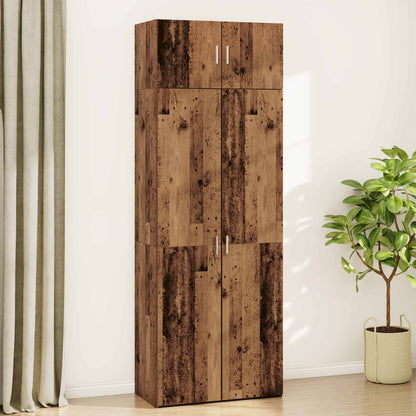 vidaXL Storage Cabinet 2 pcs Old Wood 80 x 42.5 x 225 cm 4
