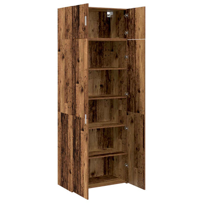 vidaXL Storage Cabinet 2 pcs Old Wood 80 x 42.5 x 225 cm 5