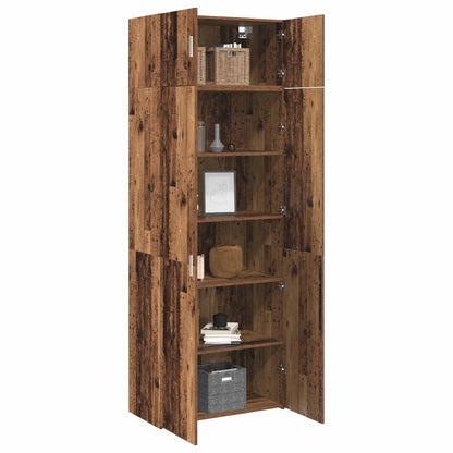 vidaXL Storage Cabinet 2 pcs Old Wood 80 x 42.5 x 225 cm 3