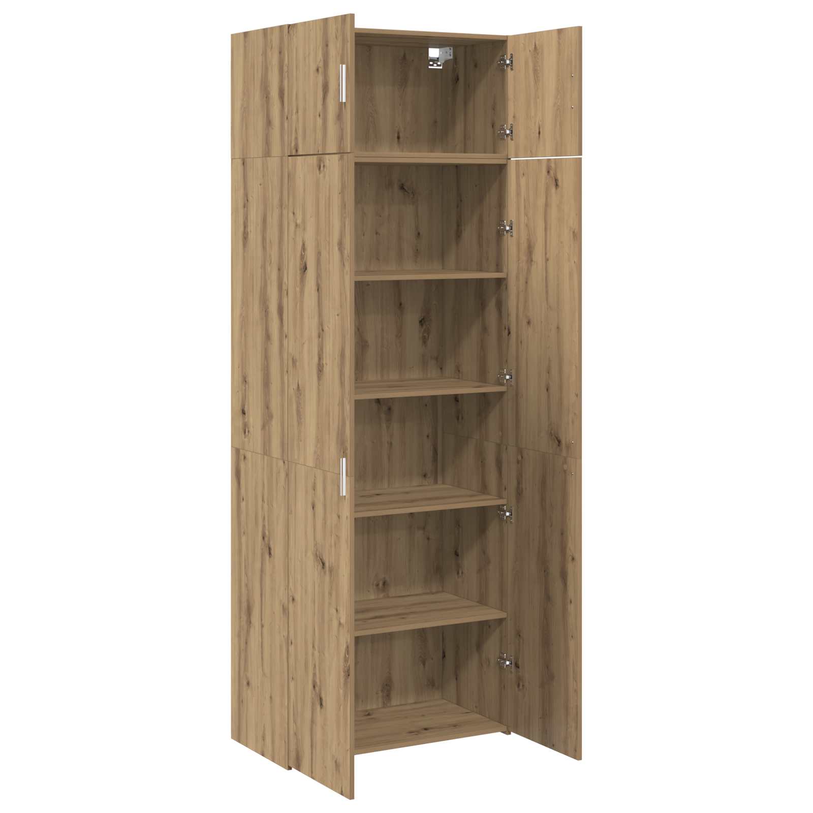 vidaXL Storage Cabinet 2 pcs Artisan Oak 80 x 42.5 x 225 cm 5