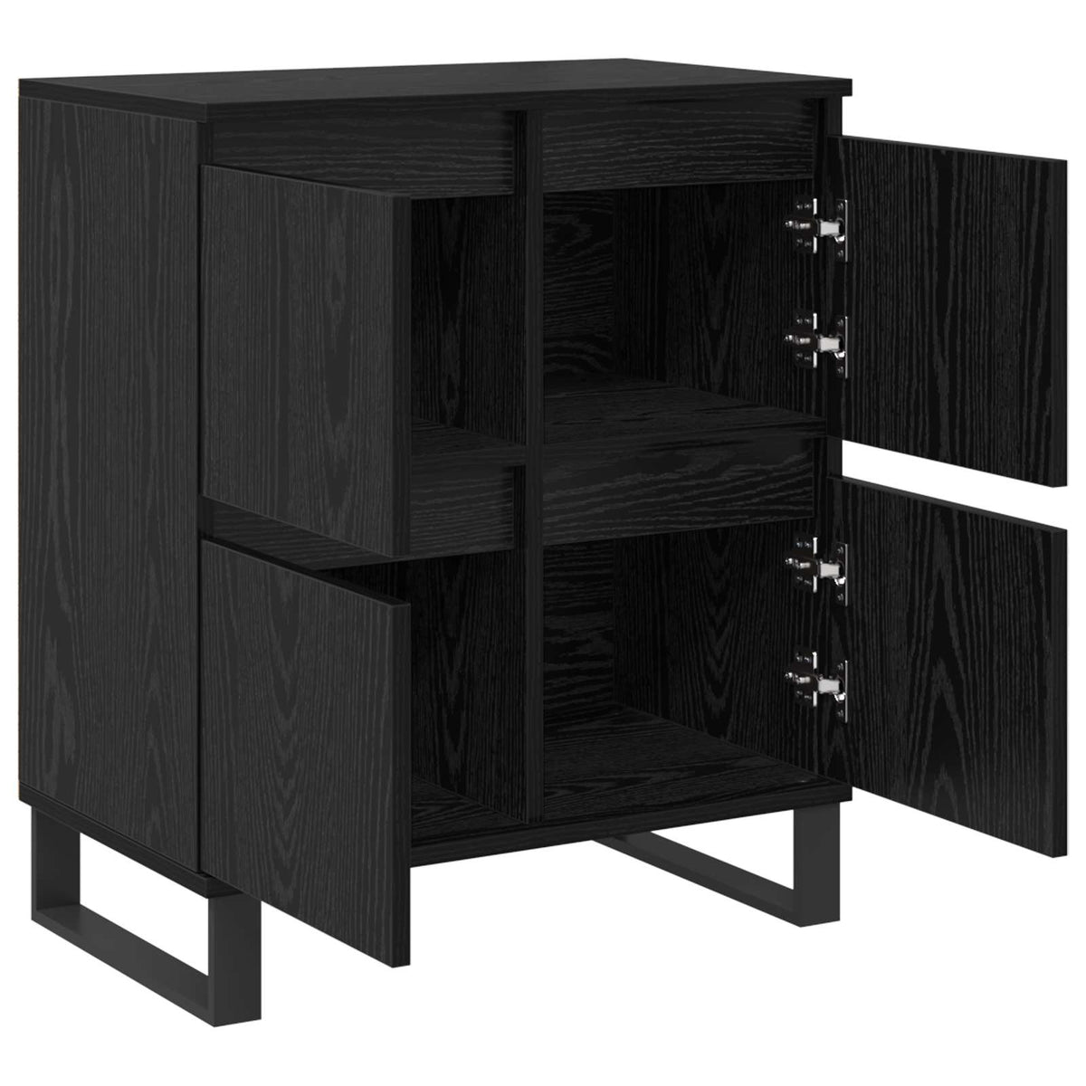 Sideboards Engineered Wood 2 pcs Black oak