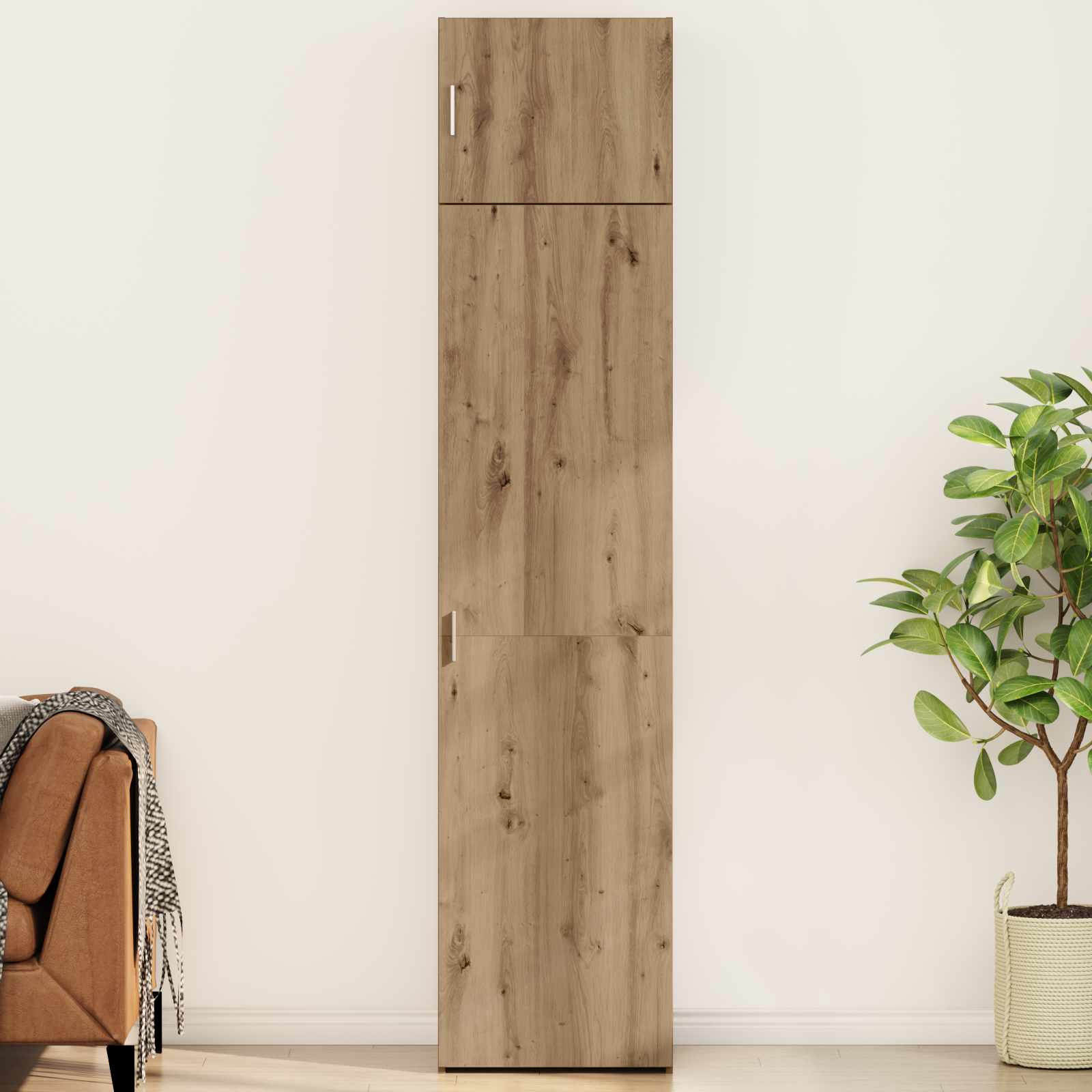 vidaXL Sideboard 2 pcs Artisan Oak 50 x 41 x225 cm 1