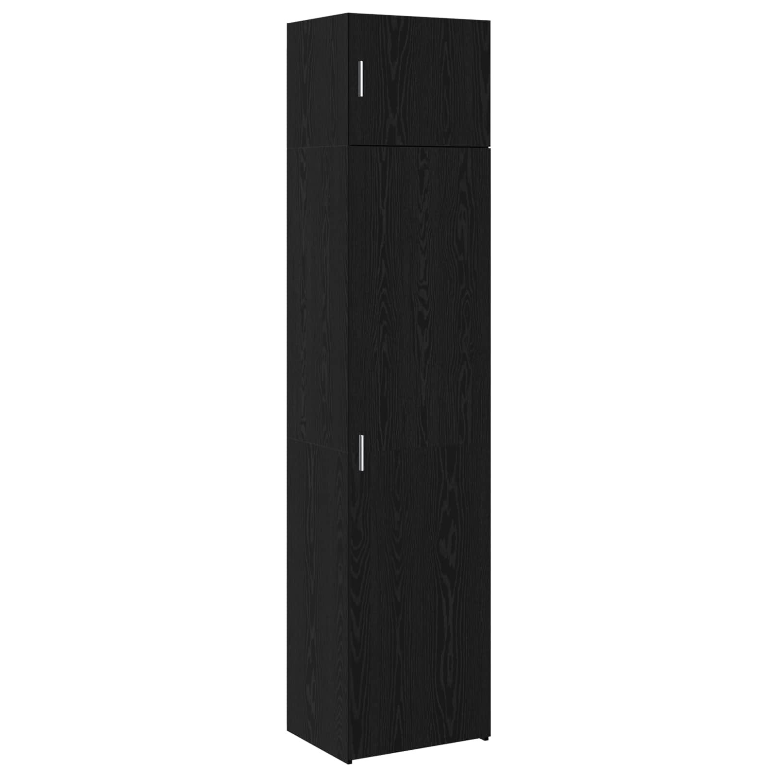 vidaXL Sideboard 2 pcs Black Oak 50 x 41 x225 cm 2