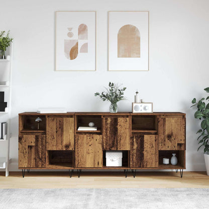 Sideboards Engineered Wood 3 pcs Old wood