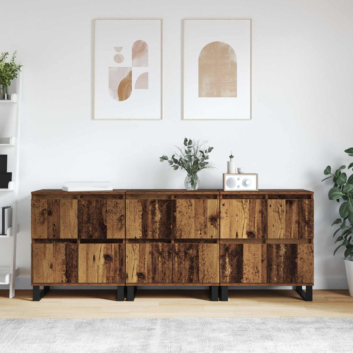 vidaXL Sideboards Engineered Wood 3 pcs
