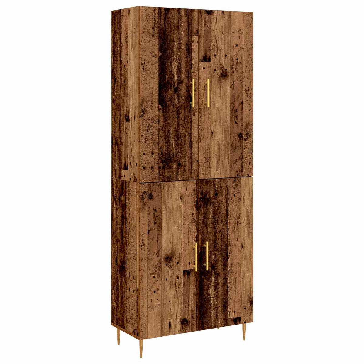 Highboard 69.5x34x180 cm Engineered Wood 2 Doors Old wood