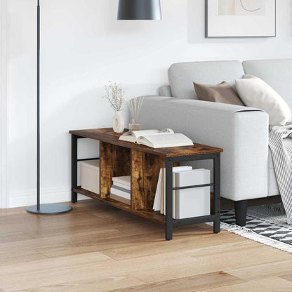 Bookshelf 9-Tier Engineered Wood Width 102 cm Smoked oak 40.5 cm