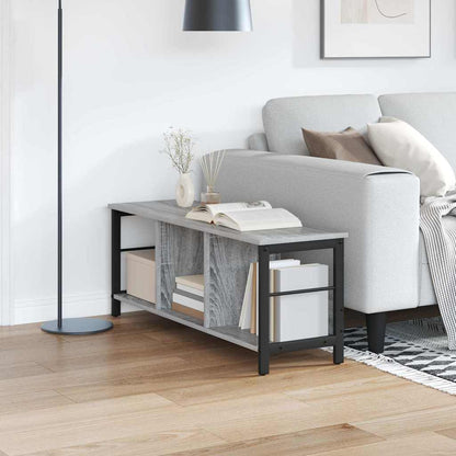 Bookshelf 9-Tier Engineered Wood Width 102 cm Grey sonoma 40.5 cm