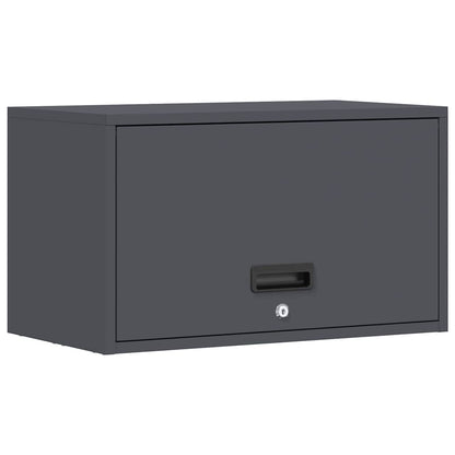 Wall Cabinet for Garage with Gas-lift Door Depth 33 cm Anthracite 60 cm