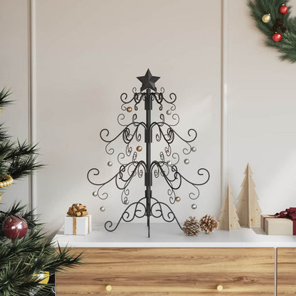 Metal Christmas Tree KUOPIO Steel Black 60 cm