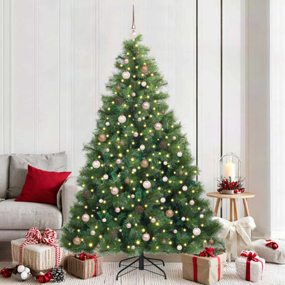vidaXL Artificial Christmas Tree with 300 LEDs with Stand Green 300 cm
