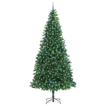 Artificial Christmas Tree with 300 LEDs with Stand Green 300 cm with LEDs&blue balls