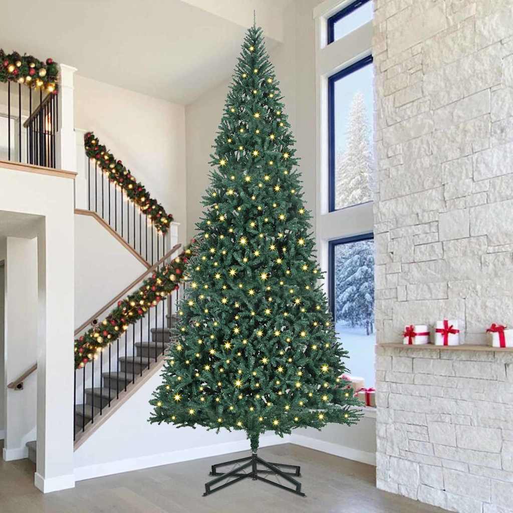 Artificial Pre-lit Christmas Tree with Ball Set Green 500 cm with leds