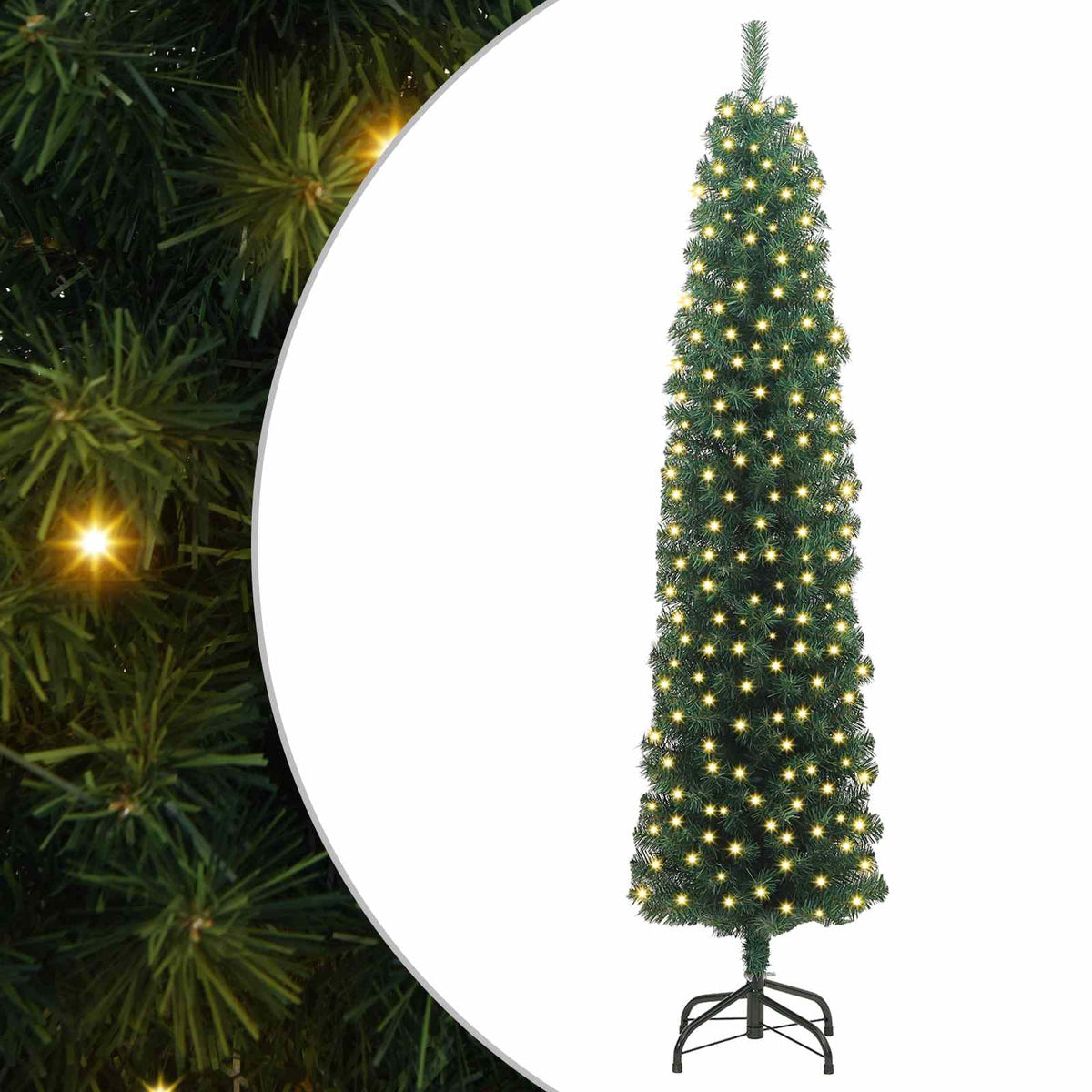 Artificial Christmas Tree Green 180 cm with 300 LEDs