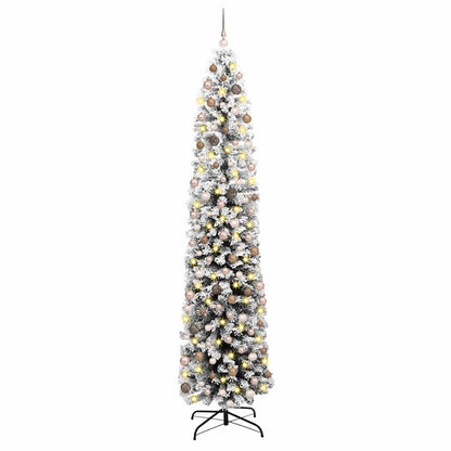 vidaXL Artificial Christmas Tree with 300 LEDs with Stand Green 240 cm 2