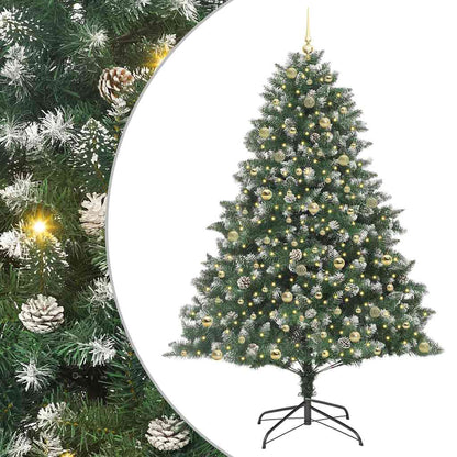 Artificial Christmas Tree Green 240 cm with LEDs&gold balls