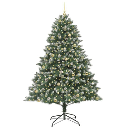 Artificial Christmas Tree Green 240 cm with LEDs&gold balls