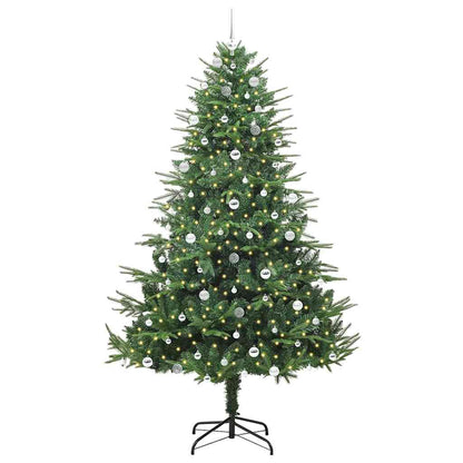 vidaXL Artificial Pre-lit Christmas Tree with Ball Set Green 240 cm 3