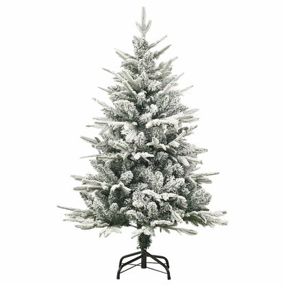 Artificial Pre-lit Christmas Tree with Ball Set Green 120 cm Green and White with 150 LEDs &61 black balls