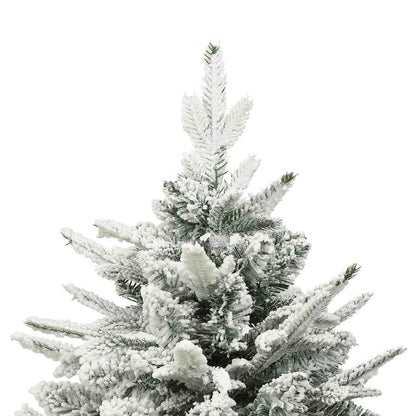 Artificial Pre-lit Christmas Tree with Ball Set Green 180 cm Green and White with 300 LEDs