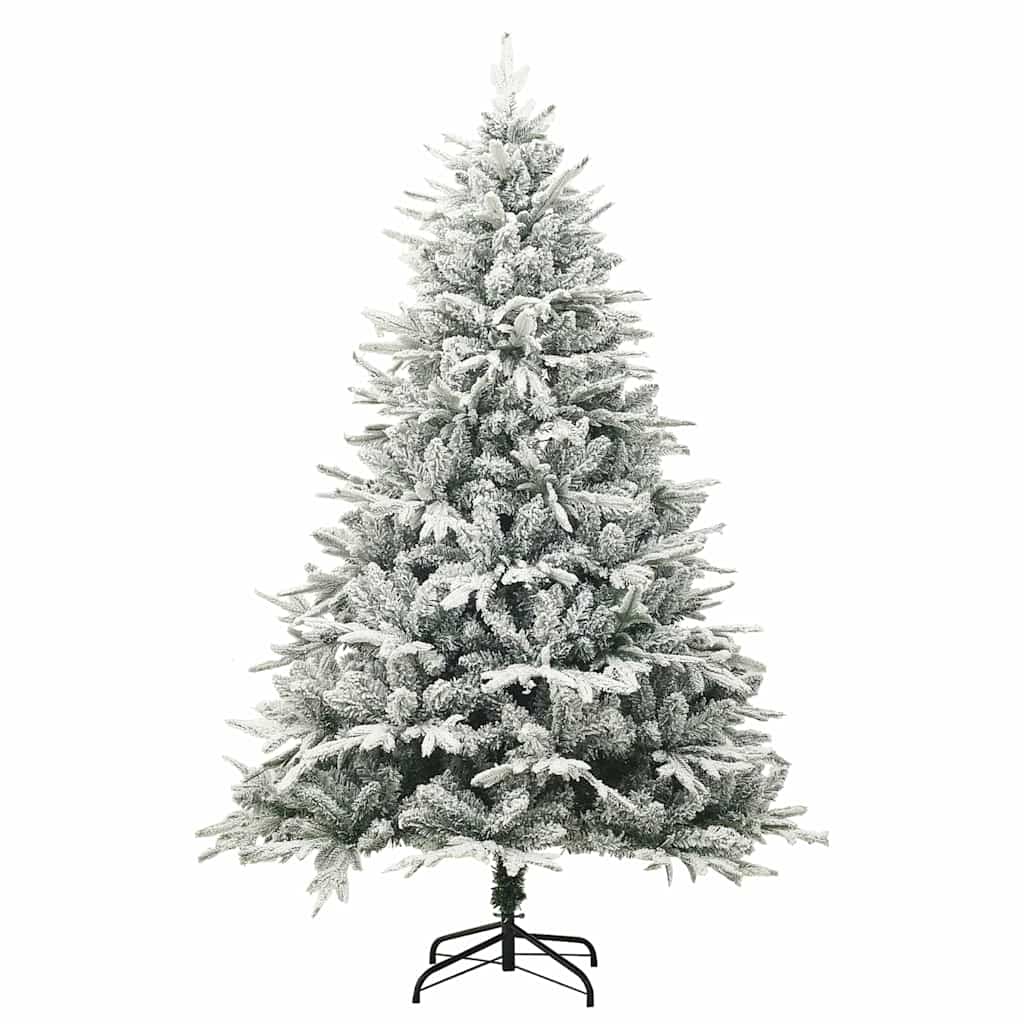 vidaXL Artificial Pre-lit Christmas Tree with Ball Set Green 210 cm 5