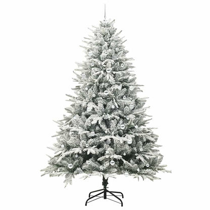 vidaXL Artificial Pre-lit Christmas Tree with Ball Set Green 240 cm 4