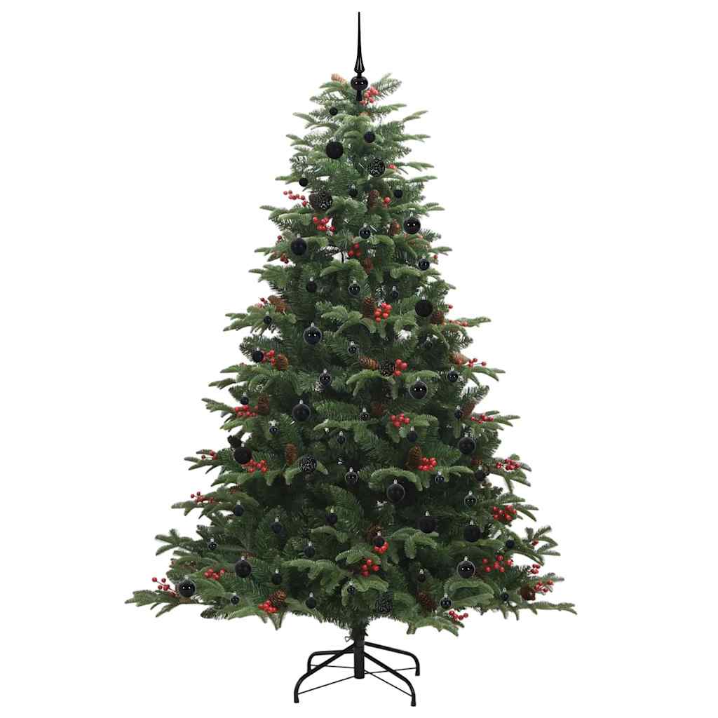 vidaXL Artificial Christmas Tree with 300 LEDs with Stand Green 240 cm 4