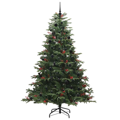 vidaXL Artificial Christmas Tree with 300 LEDs with Stand Green 240 cm 4