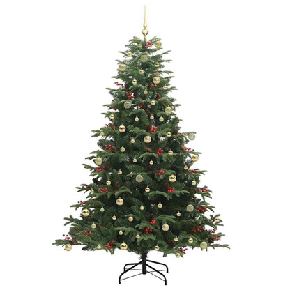 vidaXL Artificial Christmas Tree with 300 LEDs with Stand Green 240 cm 4