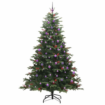 vidaXL Artificial Christmas Tree with 300 LEDs with Stand Green 240 cm 4