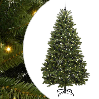 vidaXL Artificial Christmas Tree 270 cm 300 LEDs Warm White Green 2