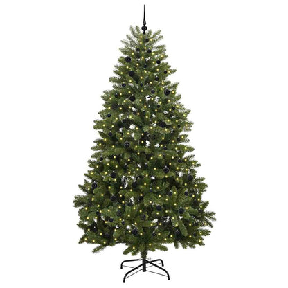 vidaXL Artificial Christmas Tree 270 cm 300 LEDs Warm White Green 3