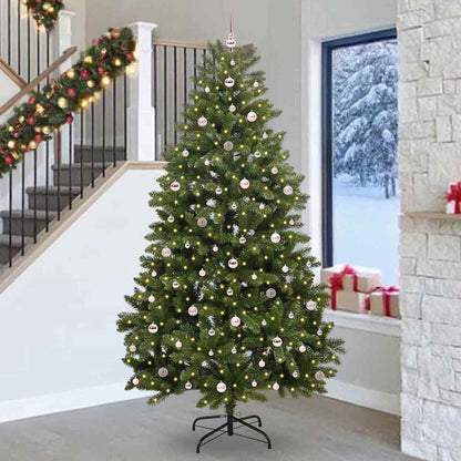 vidaXL Artificial Christmas Tree 270 cm 300 LEDs Warm White Green 1