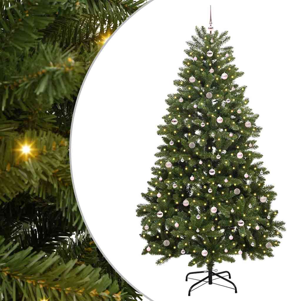 vidaXL Artificial Christmas Tree 270 cm 300 LEDs Warm White Green 2