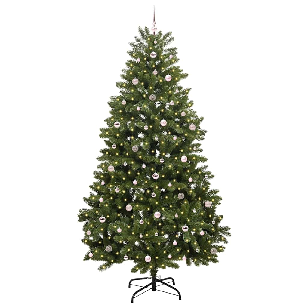vidaXL Artificial Christmas Tree 270 cm 300 LEDs Warm White Green 3